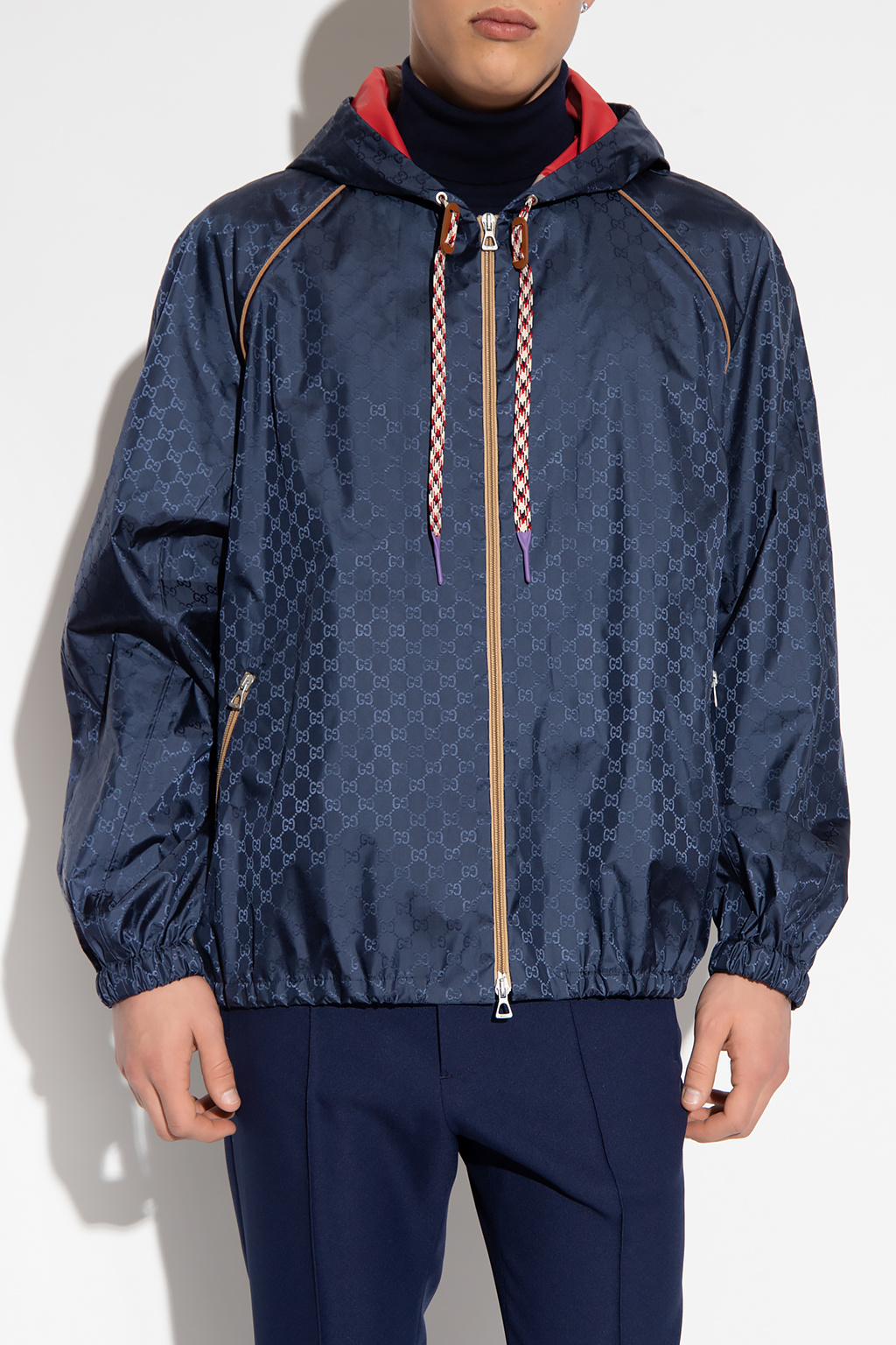 【グッチ】 Jackets - Hooded Jackets パーカー・フーディ GUCCI/グッチ コットンジャージー プリント フーディ パーカー